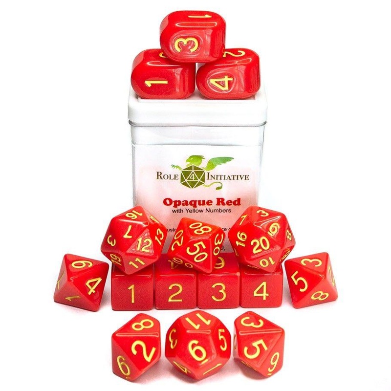 15-Set Opaque Red