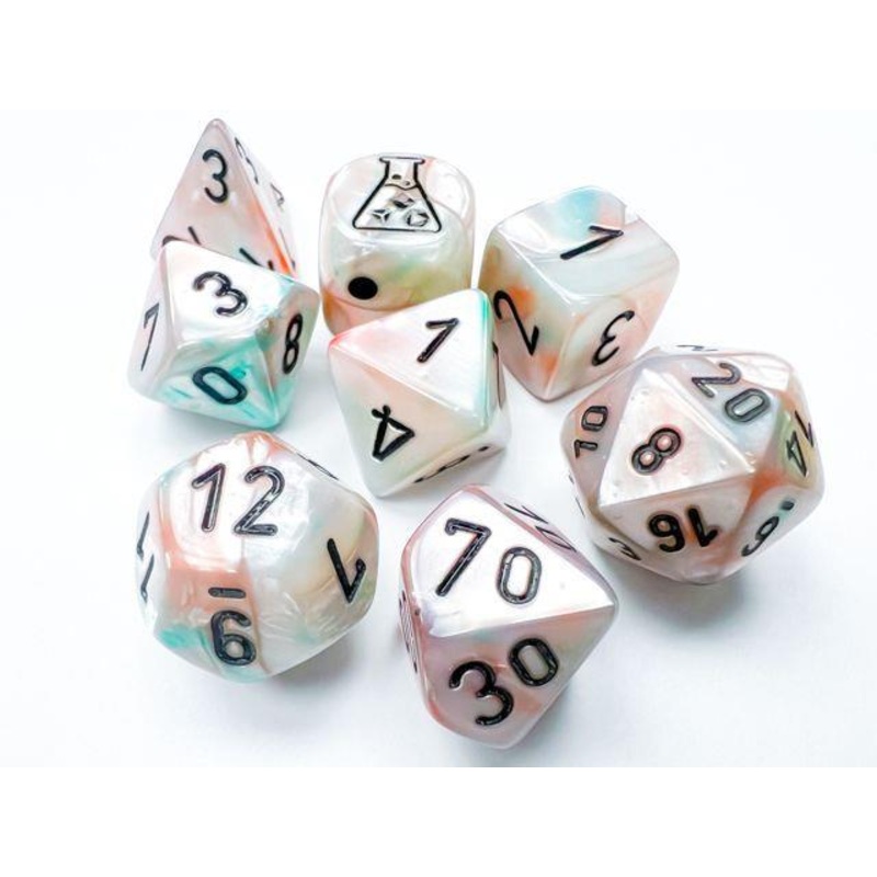 30056 CHX Lab Dice Poly Lustrous Sea Shell/Black