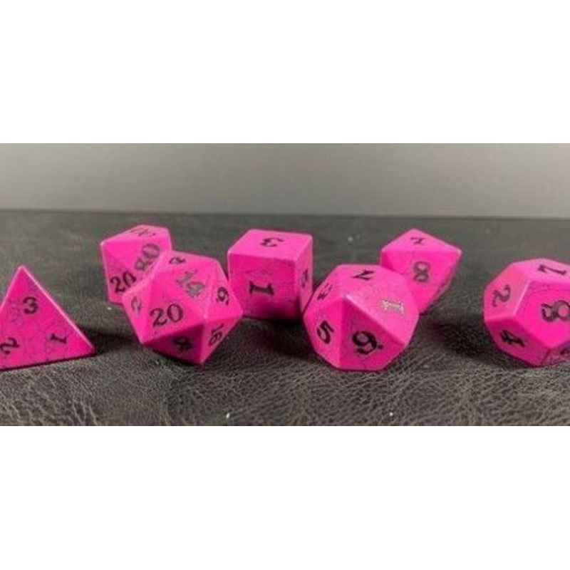 7 set Magenta Cracked Stone