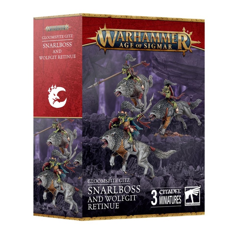 Age of Sigmar Gloomspite Gitz: Snarlboss and Wolfgit Retinue