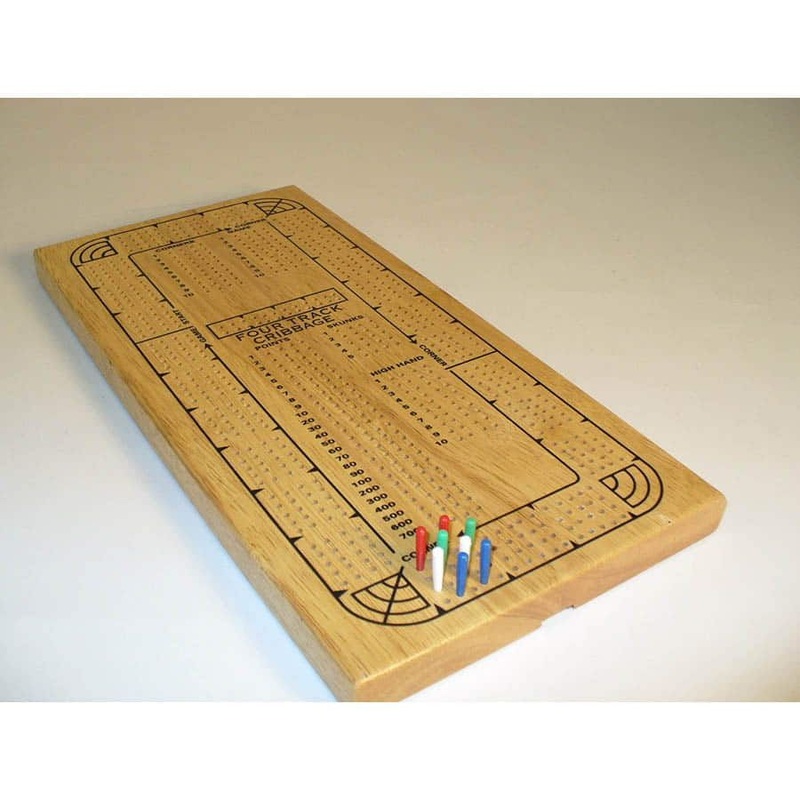 Cribbage 4-player Oak Continuous Track