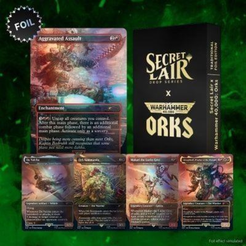 MTG SL x W40K Orks Foil