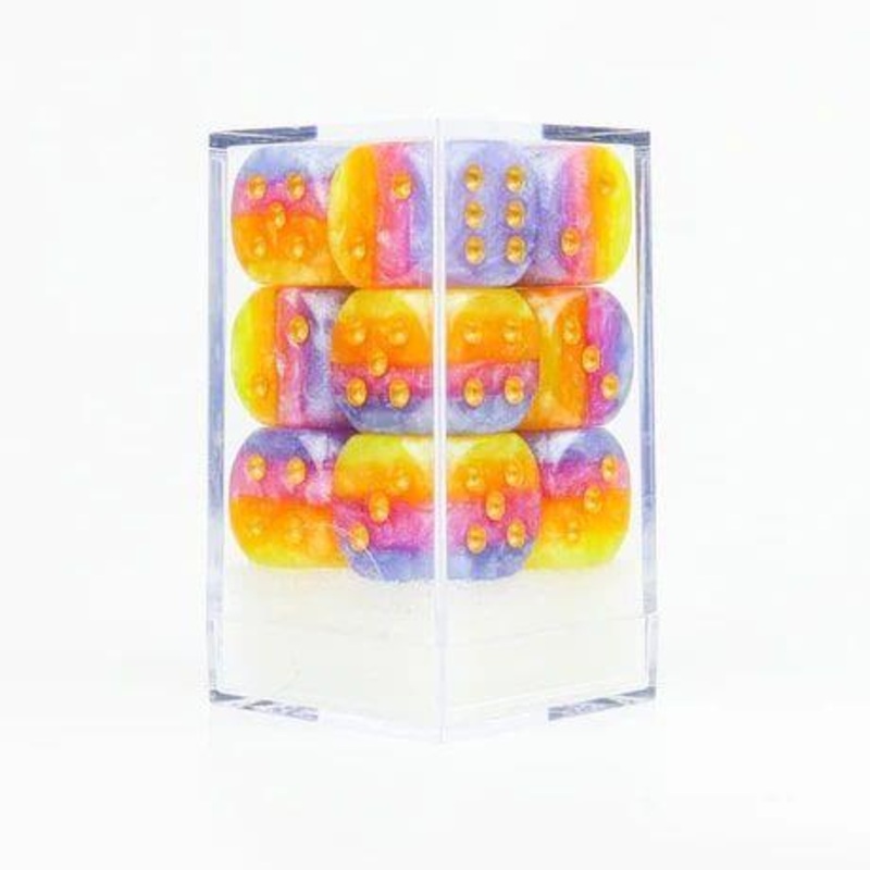 Sirius Dice 12ct 16mm d6 Dice Set Tahitian Sunset