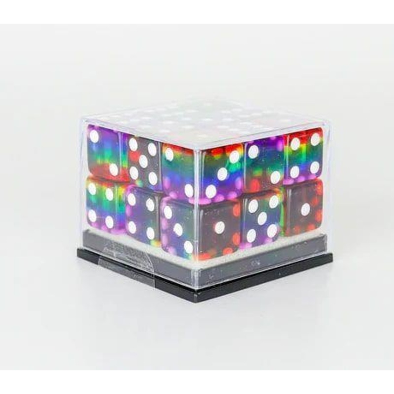 Sirius Dice 18ct 12mm d6 Dice Set Rainbow