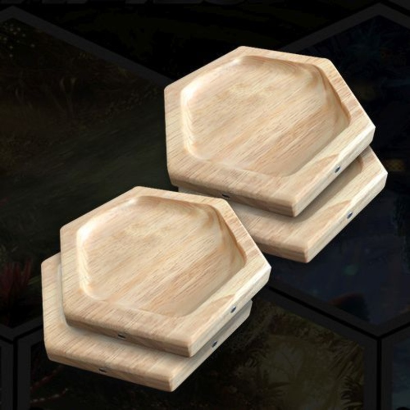 Tabletop Tiles Component Organizers: Single Compartment 4-Pack