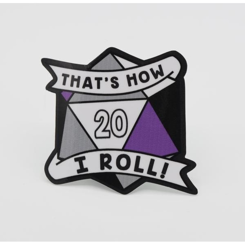 That's How I Roll Asexual Pride Sticker