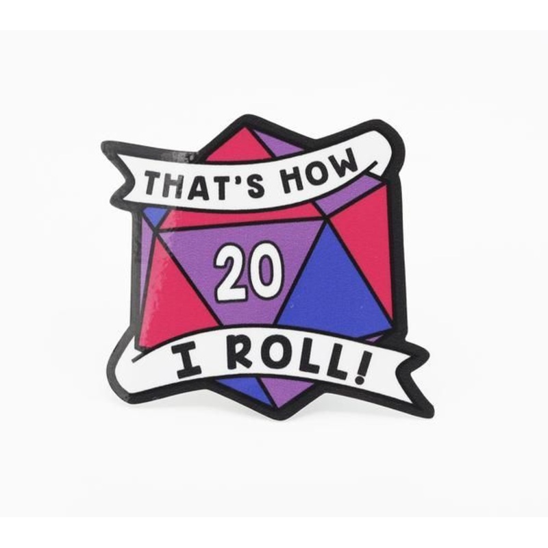That's How I Roll Bisexual Pride Sticker