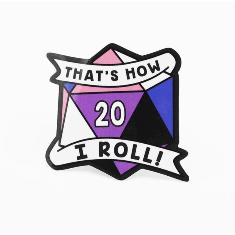 That's How I Roll Genderfluid Pride Sticker