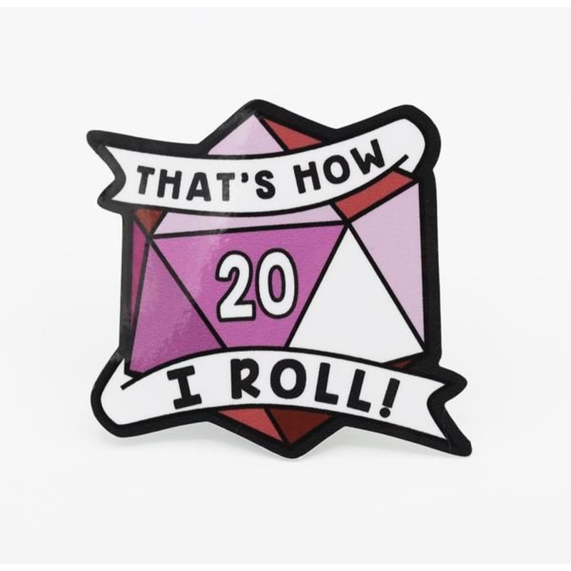 That's How I Roll Lesbian Pride Sticker