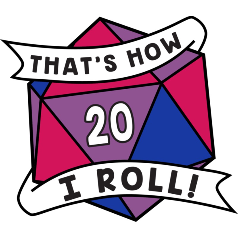 That's How I Roll Pride Pin: Bisexual