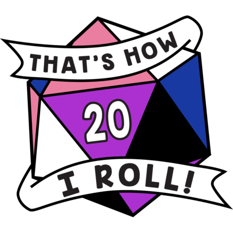 That's How I Roll Pride Pin: Genderfluid