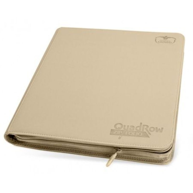 Ultimate Guard 12pkt QuadRow Zipfolio Binder Sand (10343)