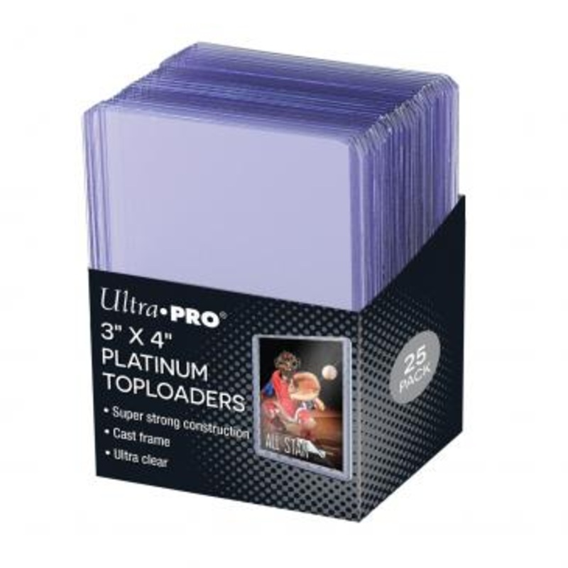 Ultra Pro 3" x 4" Ultra Clear Platinum Toploaders 25ct (15910)
