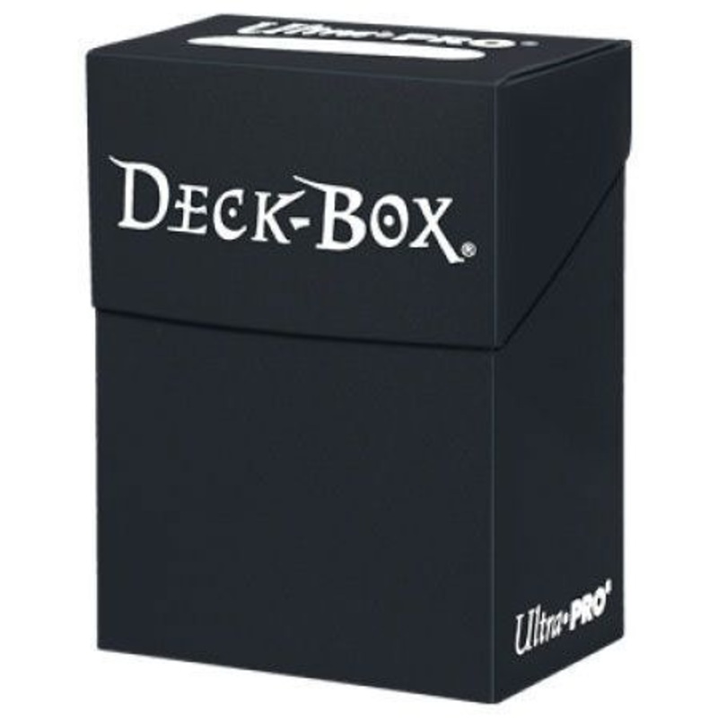 Ultra Pro 80+ Deck Box with 50ct Standard Size Sleeves Black (83724B)
