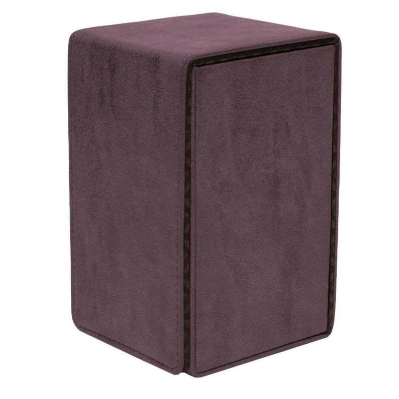 Ultra Pro Alcove Tower Deck Box Suede Collection Amethyst (15484)