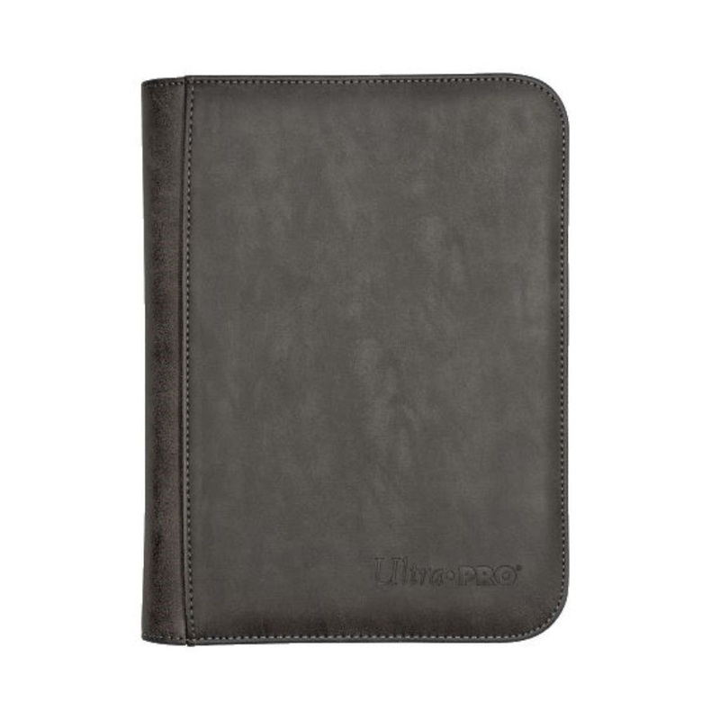 Ultra Pro Binder Zippered 4 Pocket PRO Premium Suede Jet (15424)