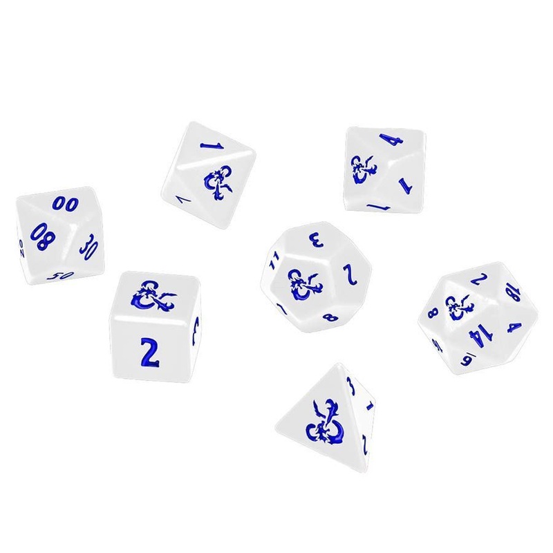 Ultra Pro D&D Icewind Dale Heavy Metal 7ct Polyhedral Dice Set (18355)