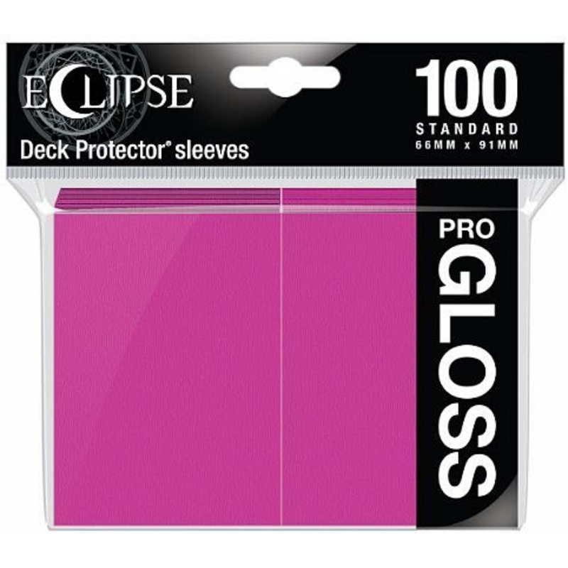 Ultra Pro Eclipse 100ct Standard Size Card Sleeves Gloss Hot Pink (15609)