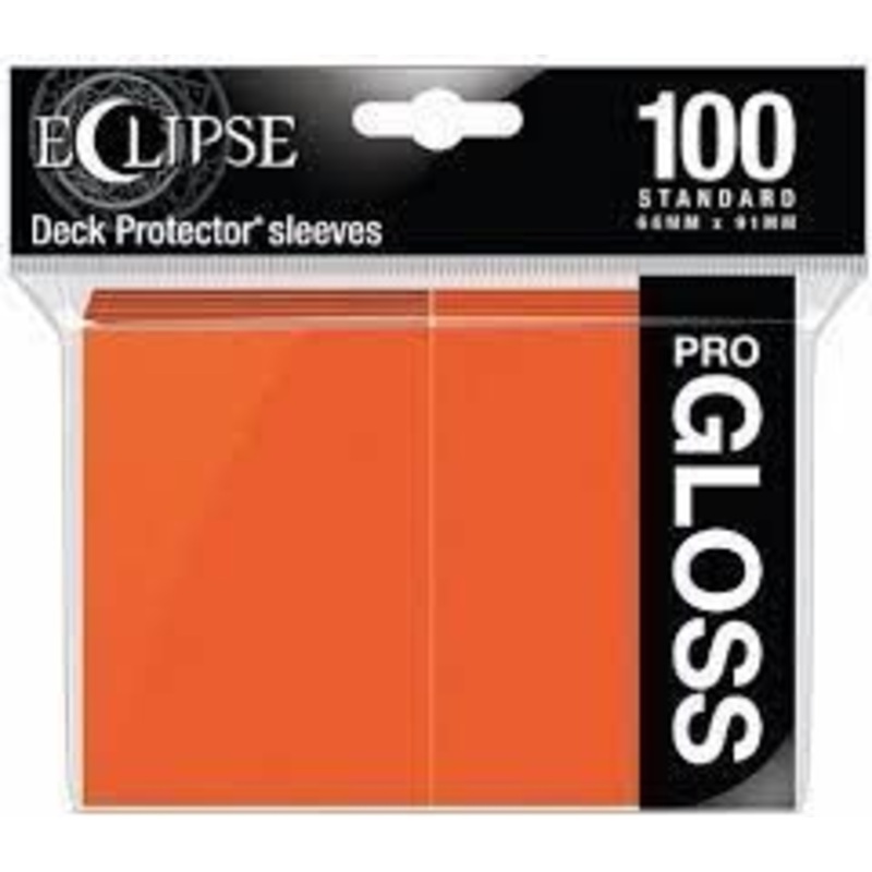 Ultra Pro Eclipse 100ct Standard Size Card Sleeves Gloss Orange (15607)