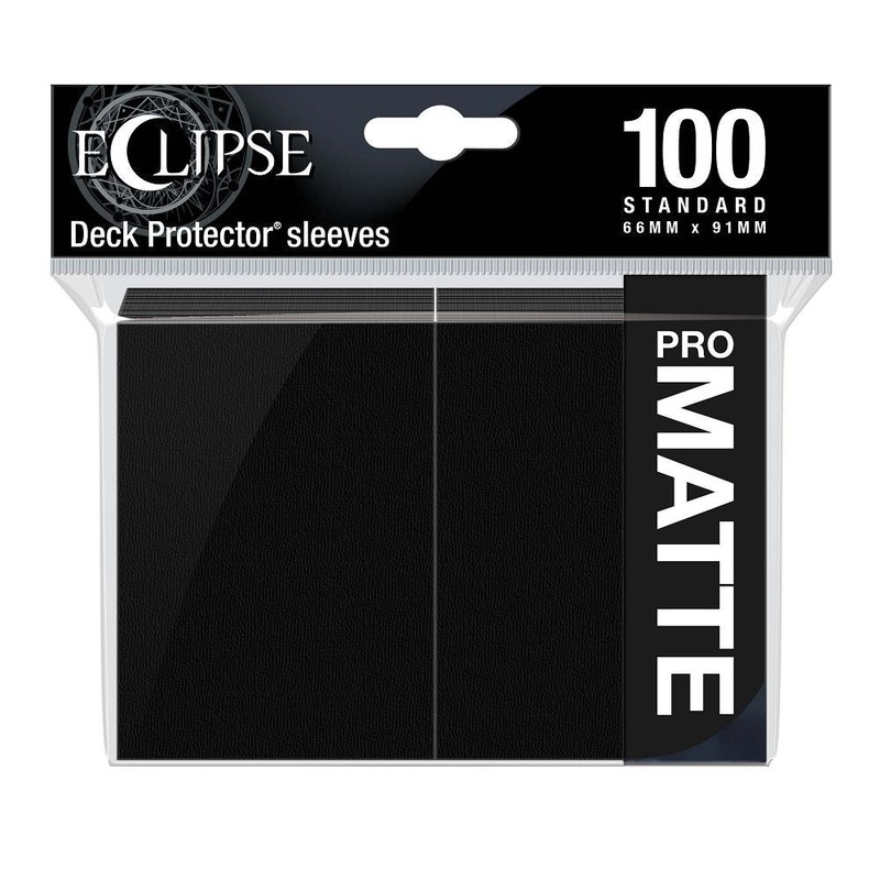 Ultra Pro Eclipse 100ct Standard Size Card Sleeves Matte Black (15613)