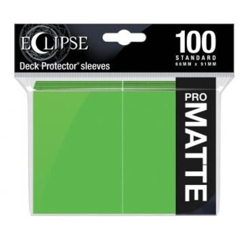 Ultra Pro Eclipse 100ct Standard Size Card Sleeves Matte Lime (15618)
