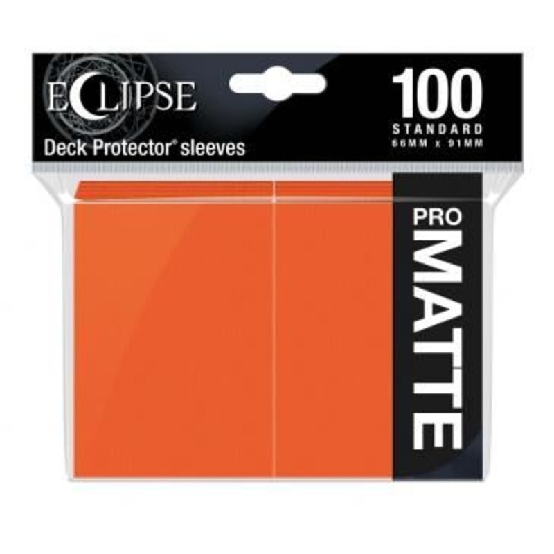 Ultra Pro Eclipse 100ct Standard Size Card Sleeves Matte Pumpkin Orange (15619)