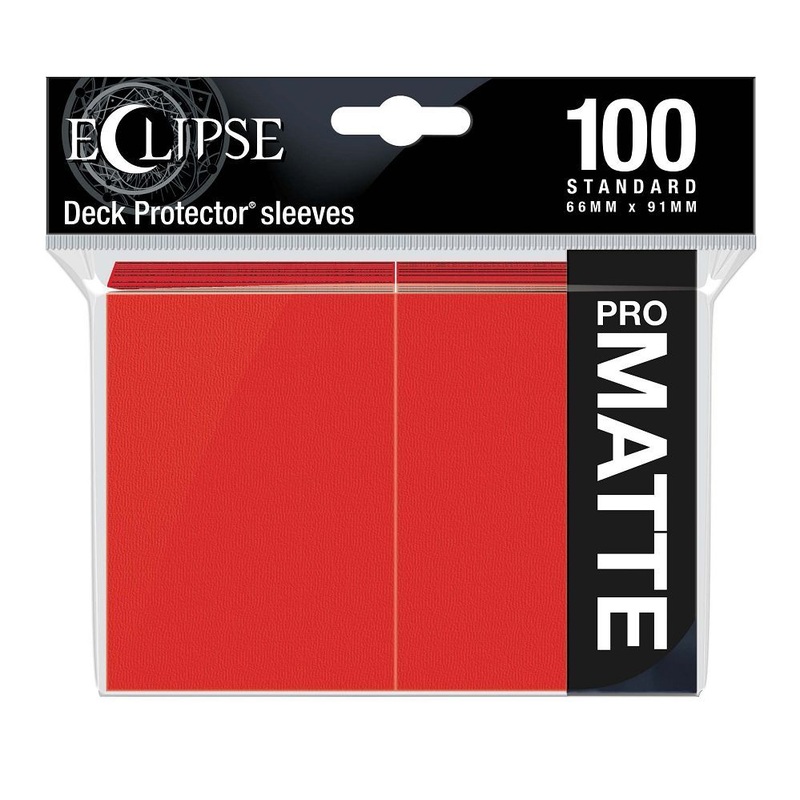 Ultra Pro Eclipse 100ct Standard Size Card Sleeves Matte Red (15616)