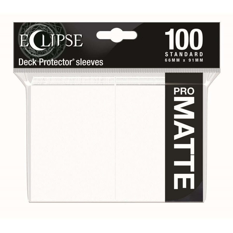Ultra Pro Eclipse 100ct Standard Size Card Sleeves Matte White (15612)