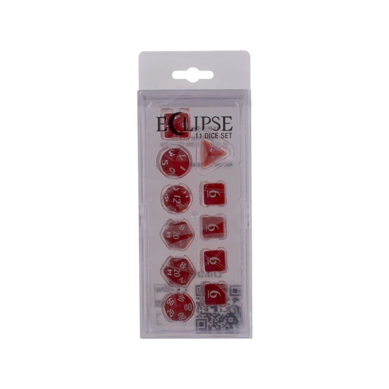 Ultra Pro Eclipse 11ct Dice Set Apple Red (15564)