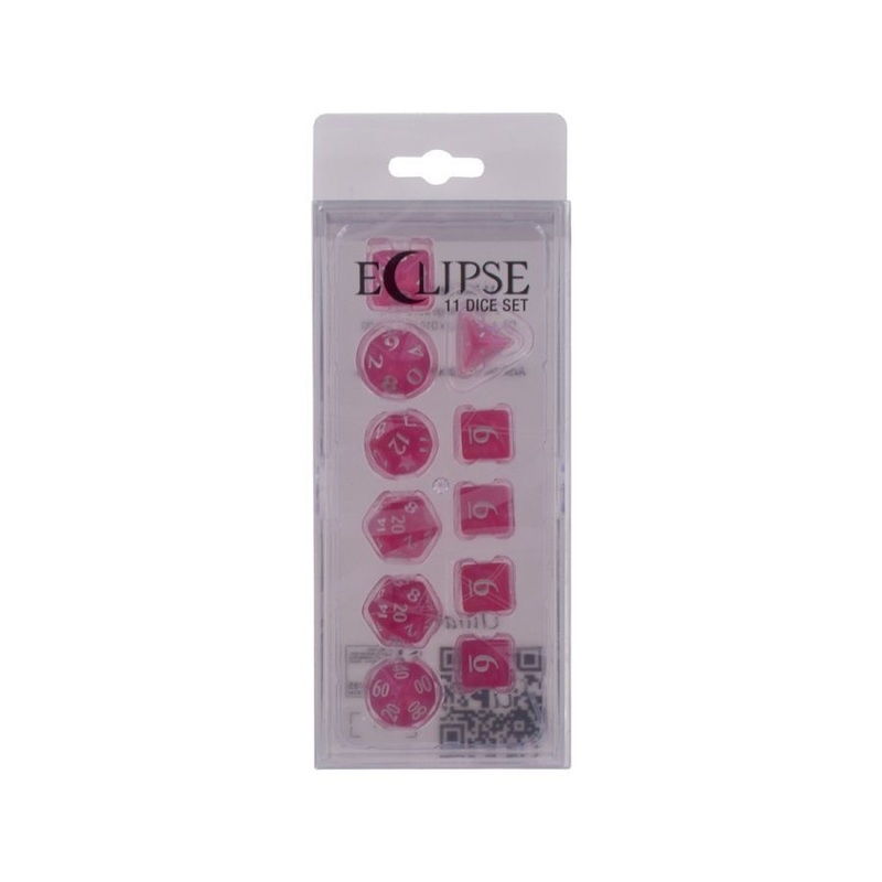 Ultra Pro Eclipse 11ct Dice Set Hot Pink (15569)