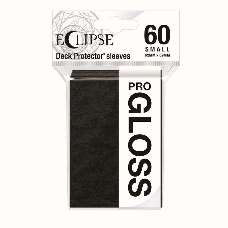 Ultra Pro Small Card Game Sleeves 60ct Eclipse Gloss Black (15625)