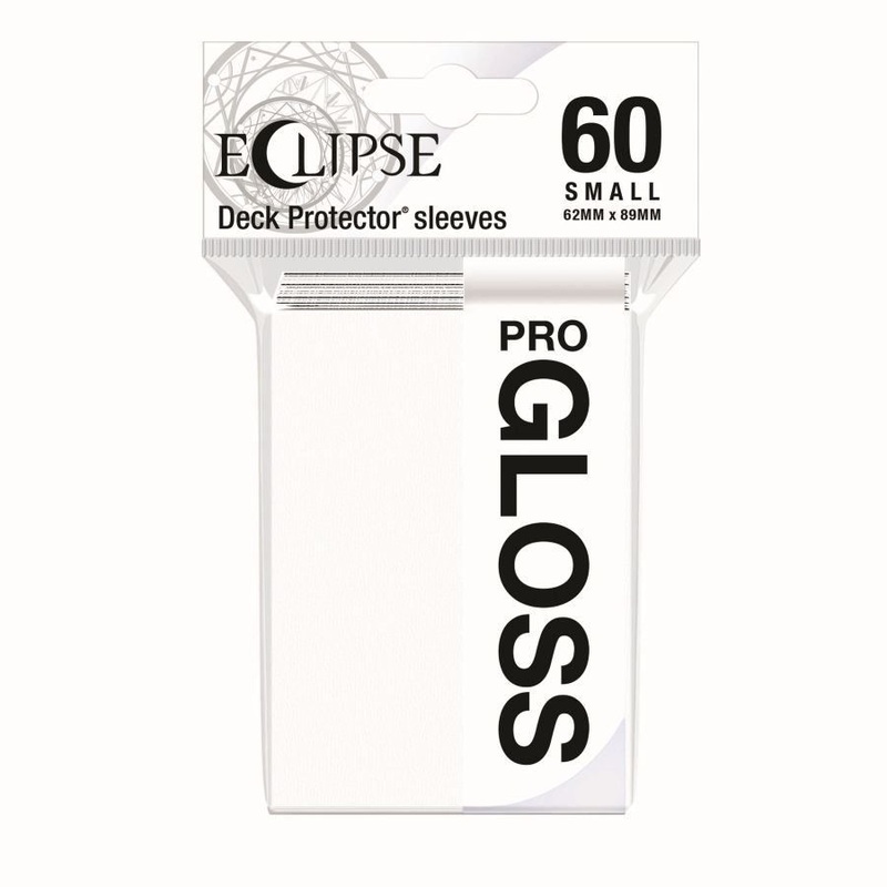 Ultra Pro Small Card Game Sleeves 60ct Eclipse Gloss White (15624)
