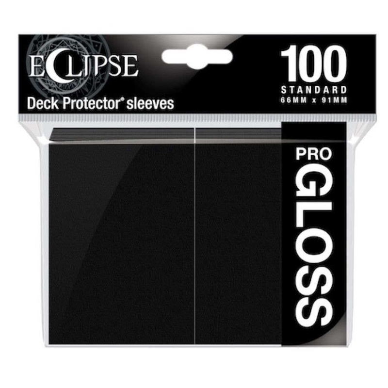 Ultra Pro Standard Card Game Sleeves 100ct Eclipse Gloss Black (15601)
