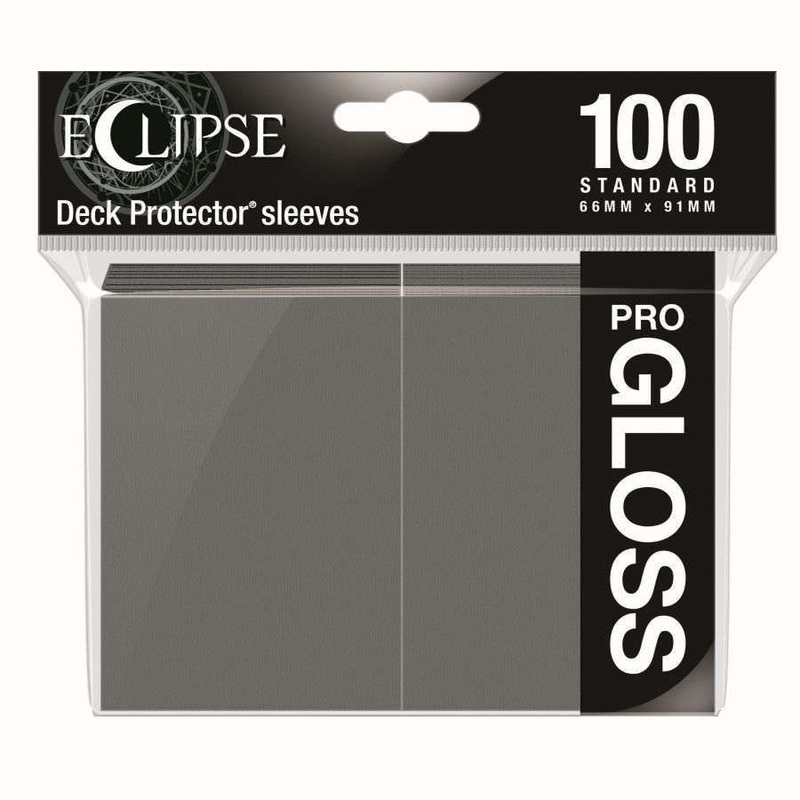 Ultra Pro Standard Card Game Sleeves 100ct Eclipse Gloss Smoke Gray (15611)