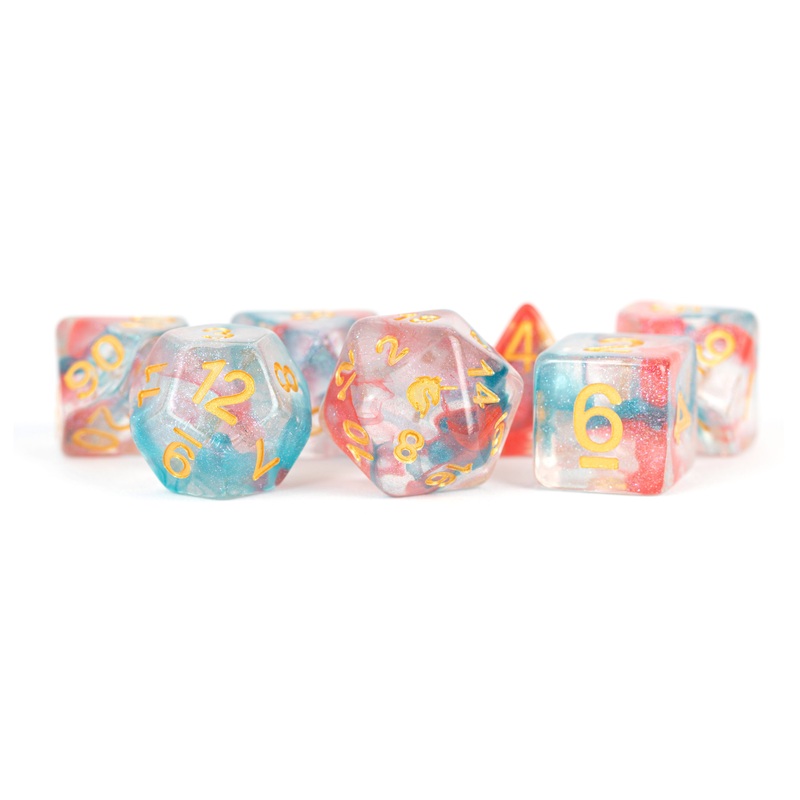 Unicorn: 16mm Resin Poly Dice Set - Astral Swell (7)