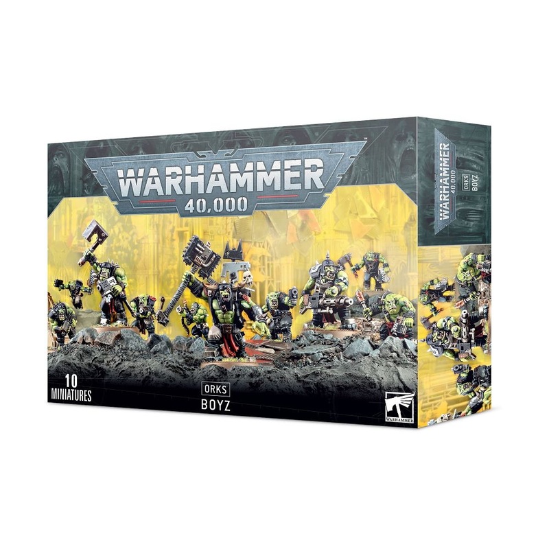Warhammer 40K Orks: Boyz (with Boss Nob)