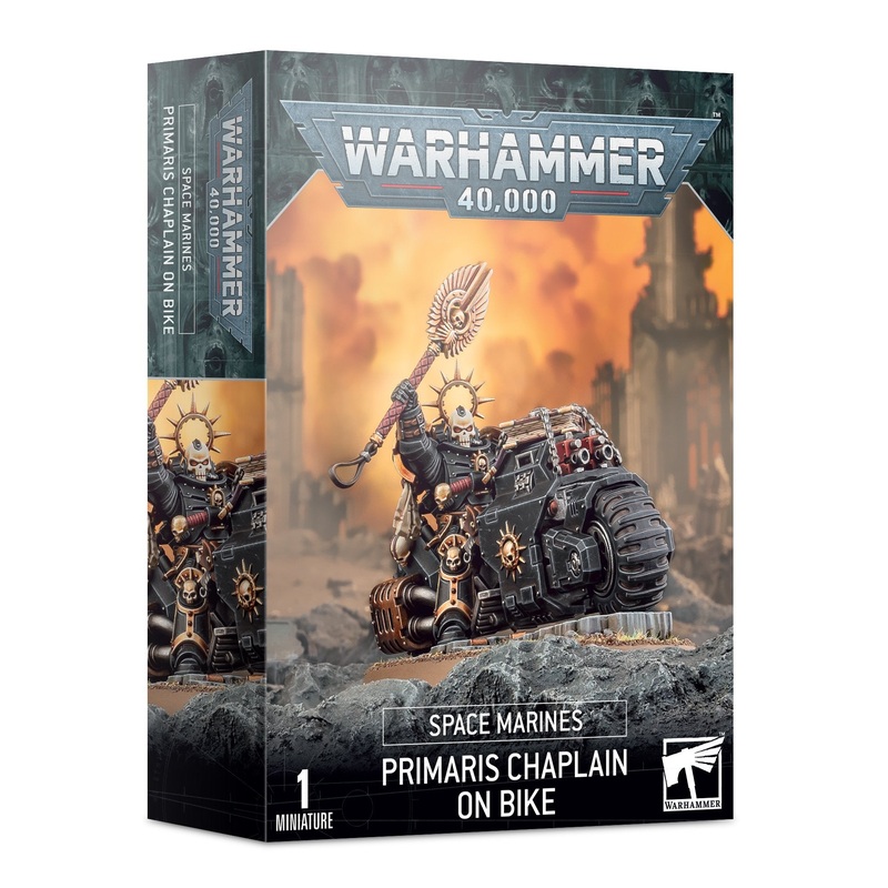 Warhammer 40K Space Marines: Primaris Chaplain on Bike