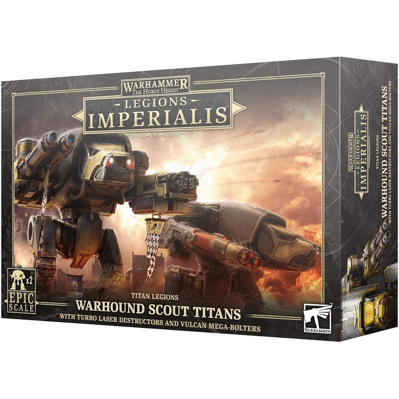 Warhammer: The Horus Heresy - Legions Imperialis:  Titan Legions - Warhound Scout Titans w/ Turbo Laser Destructors and Vulcan Mega-Bolters