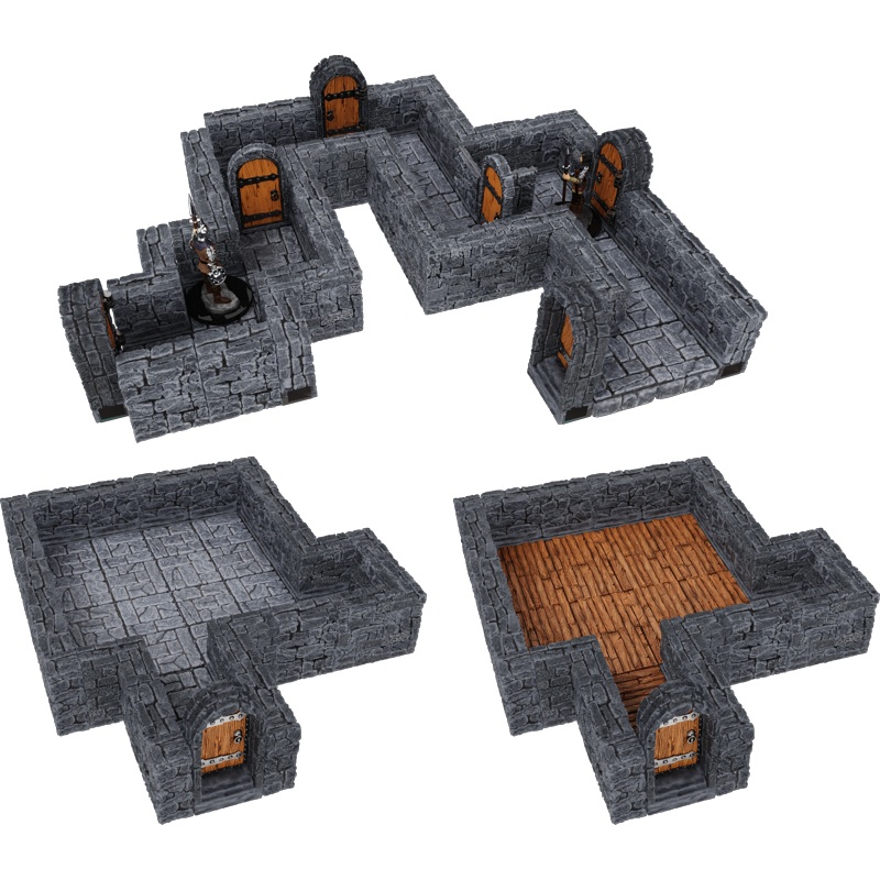 WarLock Tiles - Dungeon Tiles: 1" Straight Walls Expansion