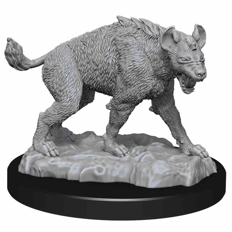 WizKids Deep Cuts Unpainted Miniatures Hyenas (90271)